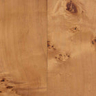 bali & pari Valora Modern and Contemporary Natural Mappa Real Burl Wood 2-Door Console Cabinet