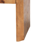 bali & pari Nebu Modern and Contemporary Natural Mappa Real Burl Wood Nightstand