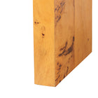 bali & pari Revelle Modern and Contemporary Natural Light Mappa Real Burl Wood Console Table
