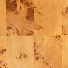 bali & pari Revelle Modern and Contemporary Natural Light Mappa Real Burl Wood End Table