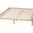 Baxton Studio Calhoun Japandi Queen Size Bed Frame