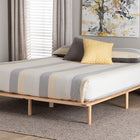 Baxton Studio Calhoun Japandi Queen Size Bed Frame