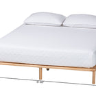Baxton Studio Calhoun Japandi Queen Size Bed Frame