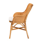 bali & pari Celsie Bohemian Light Honey Rattan Dining Chair