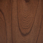 Baxton Studio Alyssa Japandi Walnut Brown Wood 2-Drawer Nightstand Woven with Rattan