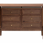 Baxton Studio Alyssa Japandi Walnut Brown Wood 6-Drawer Dresser
