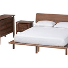Baxton Studio Alyssa Japandi Walnut Brown Wood King Size 3-Piece Bedroom Set