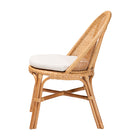 bali & pari Daniela Bohemian Light Honey Rattan Dining Chair