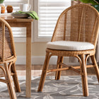 bali & pari Daniela Bohemian Light Honey Rattan Dining Chair