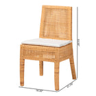 bali & pari Morris Bohemian Light Honey Rattan Dining Chair