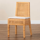 bali & pari Morris Bohemian Light Honey Rattan Dining Chair
