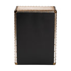 Baxton Studio Jaelyn Vintage Coffee Canvas 4-Drawer End Table