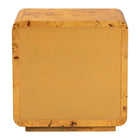 bali & pari Netra Modern and Contemporary Natural Real Burl Wood 3-Drawer Nightstand