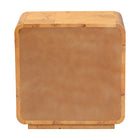 bali & pari Netra Modern and Contemporary Natural Real Burl Wood 1-Drawer Nightstand