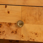 bali & pari Netra Modern and Contemporary Natural Real Burl Wood 1-Drawer Nightstand