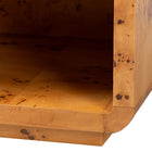 bali & pari Netra Modern and Contemporary Natural Real Burl Wood 1-Drawer Nightstand