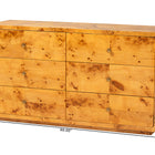 bali & pari Netra Modern and Contemporary Natural Real Burl Wood 6-Drawer Dresser