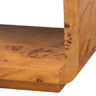 bali & pari Netra Modern and Contemporary Natural Real Burl Wood Console Table