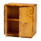 bali & pari Netra Modern and Contemporary Natural Real Burl Wood Storage Cabinet