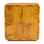 bali & pari Netra Modern and Contemporary Natural Real Burl Wood Storage Cabinet
