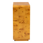 bali & pari Netra Modern and Contemporary Natural Real Burl Wood Storage Cabinet