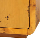 bali & pari Netra Modern and Contemporary Natural Real Burl Wood Storage Cabinet