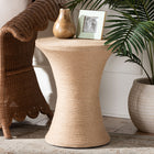 bali & pari Cady Japandi Natural Jute Side Table
