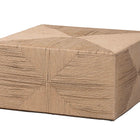 bali & pari Nakita Japandi Natural Jute Coffee Table