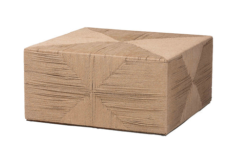 bali & pari Nakita Japandi Natural Jute Coffee Table