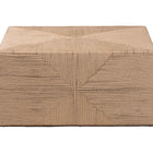 bali & pari Nakita Japandi Natural Jute Coffee Table