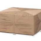 bali & pari Nakita Japandi Natural Jute Coffee Table