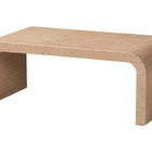 bali & pari Eviana Japandi Natural Jute Waterfall Coffee Table