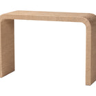 bali & pari Eviana Japandi Natural Jute Waterfall Console Table