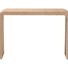 bali & pari Eviana Japandi Natural Jute Waterfall Console Table