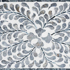 bali & pari Diata Coastal Black and White Mother of Pearl Capiz Shell 2-Drawer Console Table