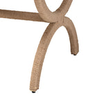 bali & pari Maliyah Japandi Natural Jute Ottoman
