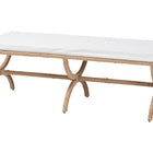 bali & pari Maliyah Japandi Natural Jute Accent Bench