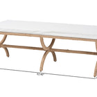 bali & pari Maliyah Japandi Natural Jute Accent Bench