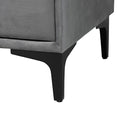 Baxton Studio Etienne Modern Slate Grey Velvet Queen 4-Piece Bedroom Set