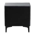 Baxton Studio Etienne Modern Slate Grey Velvet 2-Drawer Nightstand