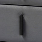 Baxton Studio Etienne Modern Slate Grey Velvet 2-Drawer Nightstand