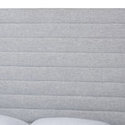 Baxton Studio Cadmus Modern Light Grey Channel-Tufted Fabric Queen 4-Piece Bedroom Set