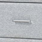 Baxton Studio Cadmus Modern Light Grey Channel-Tufted Fabric 4-Drawer Dresser