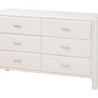 Baxton Studio Laria Modern White Teddy-Bear Fabric Queen Size 4-Piece Bedroom Set