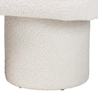 Baxton Studio Laria Modern White Teddy-Bear Fabric Accent Bench