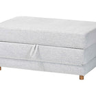 Baxton Studio Sabriel Modern Light Grey Fabric Convertible Sleeper Ottoman