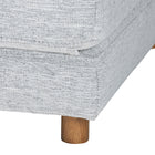 Baxton Studio Sabriel Modern Light Grey Fabric Convertible Sleeper Ottoman