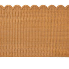 bali & pari Maritza Bohemian Light Honey Scalloped Rattan Pitrit King Standalone Headboard