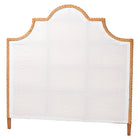 bali & pari Melanie Bohemian Light Honey Rattan King Size Standalone Headboard