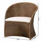 bali & pari Kintamani Bohemian Greywashed Rattan Accent Chair